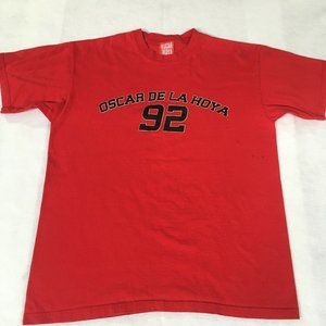 #69 OSCAR DE LA HOYA 1992 Official Men's Golden Boy Boxing T-Shirt XXL RARE
